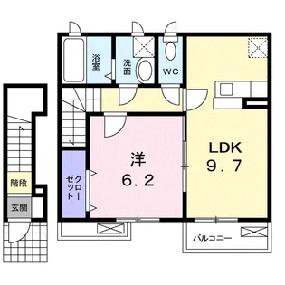 ソレアード【2階】の間取り