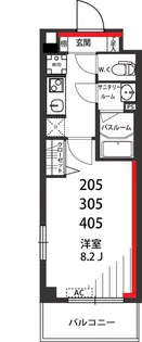 リブリ・LA GLYCINE【4階】の間取り