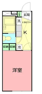 レオパレスエスタ セルト【1階】の間取り