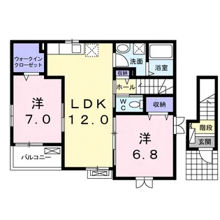 アプリコット【2階】の間取り
