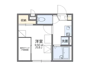 レオパレスOHANA【1階】の間取り