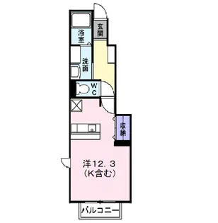 ファイン・Y A【1階】の間取り