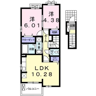 ルント ベルク【2階】の間取り