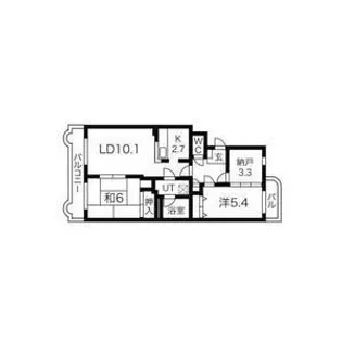 ベルヴェデーレII【3階】の間取り