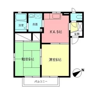 ビブレ柏【201号室】の間取り