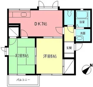 パストラルハイムB【2階】の間取り