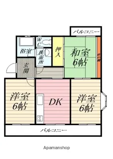 マンションひまわり【2階】の間取り
