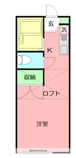 リュエル高倉【1階】の間取り