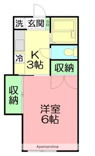 ドミールタカミネ【1階】の間取り