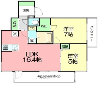 ライフゾーン藤沢【11階】の間取り