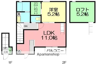 ラ ヴィーテ【1階】の間取り