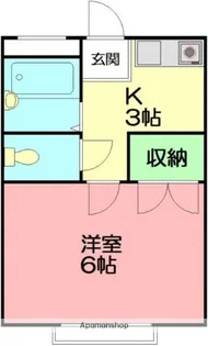 ヒルサイド箱根湯本【2階】の間取り