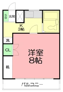カサブランカハイツ【1階】の間取り