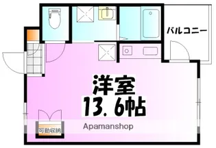 グラーテス・ワン【503号室】の間取り