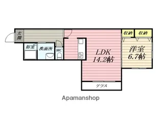 メゾンカワシロ【1階】の間取り