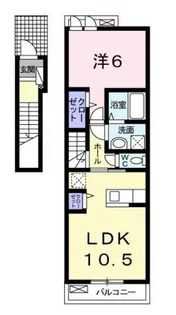 ミルト ブリーゼ【2階】の間取り