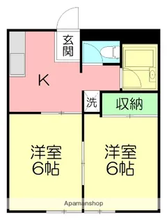 コーポラスエイト【2階】の間取り