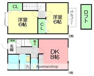 ブラン フルール【1階】の間取り