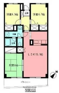 モリエーム鵠沼【2階】の間取り