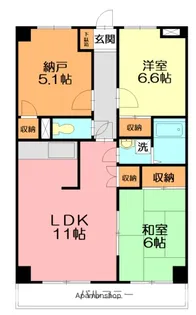 グランシャリオ【5階】の間取り