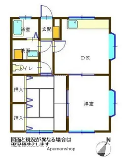 小澤コーポ【1階】の間取り