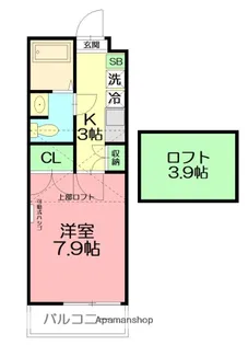 POPOLARE【2階】の間取り