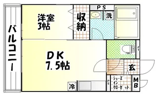 ルブラン【3階】の間取り