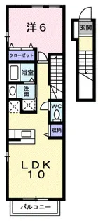 ネオフィールド白金【2階】の間取り