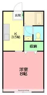 セゾンキタカド【1階】の間取り