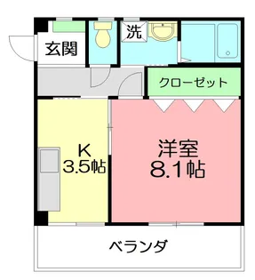 こばやしビル【3階】の間取り