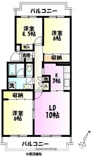 テレパレス伊勢原 4号棟【5階】の間取り