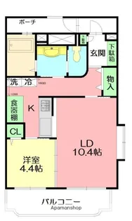 ローズパル【1階】の間取り
