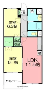 ルミエール湘南【3階】の間取り