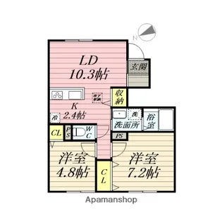 ティアレ【1階】の間取り