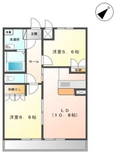 カサブランカ【1階】の間取り
