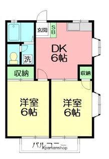 おのハイツ【201号室】の間取り