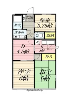 フェリース露木A【2階】の間取り