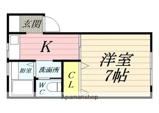 ブランコート【101号室】の間取り