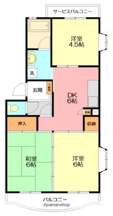 メープル湘南台【1階】の間取り