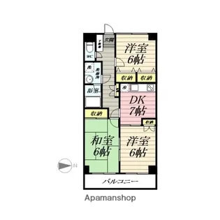 アークス藤沢【3階】の間取り