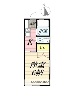 ハイツ伊奈【2階】の間取り