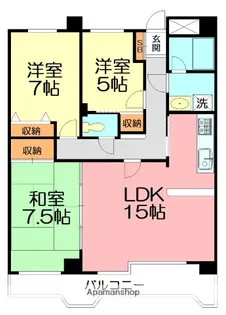 クリオ藤沢弐番館【9階】の間取り
