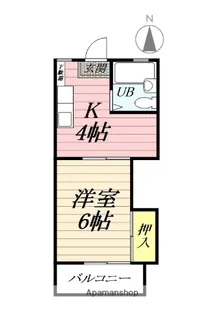 サザンハイツ【2階】の間取り