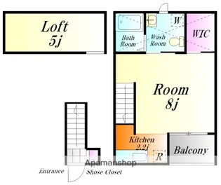 ローランド【2階】の間取り