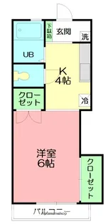 エクセル扇【2階】の間取り