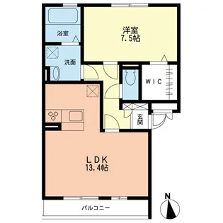 オランジュ【2階】の間取り