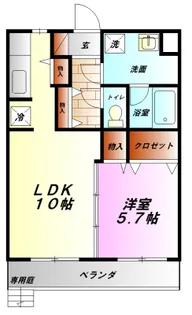 プラスパー門松【303号室】の間取り