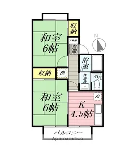 ストーンリバーB棟【202号室】の間取り