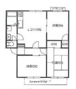 グリーンサイドマンション【203号室】の間取り