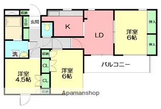 ハイツアザミリア【2階】の間取り
